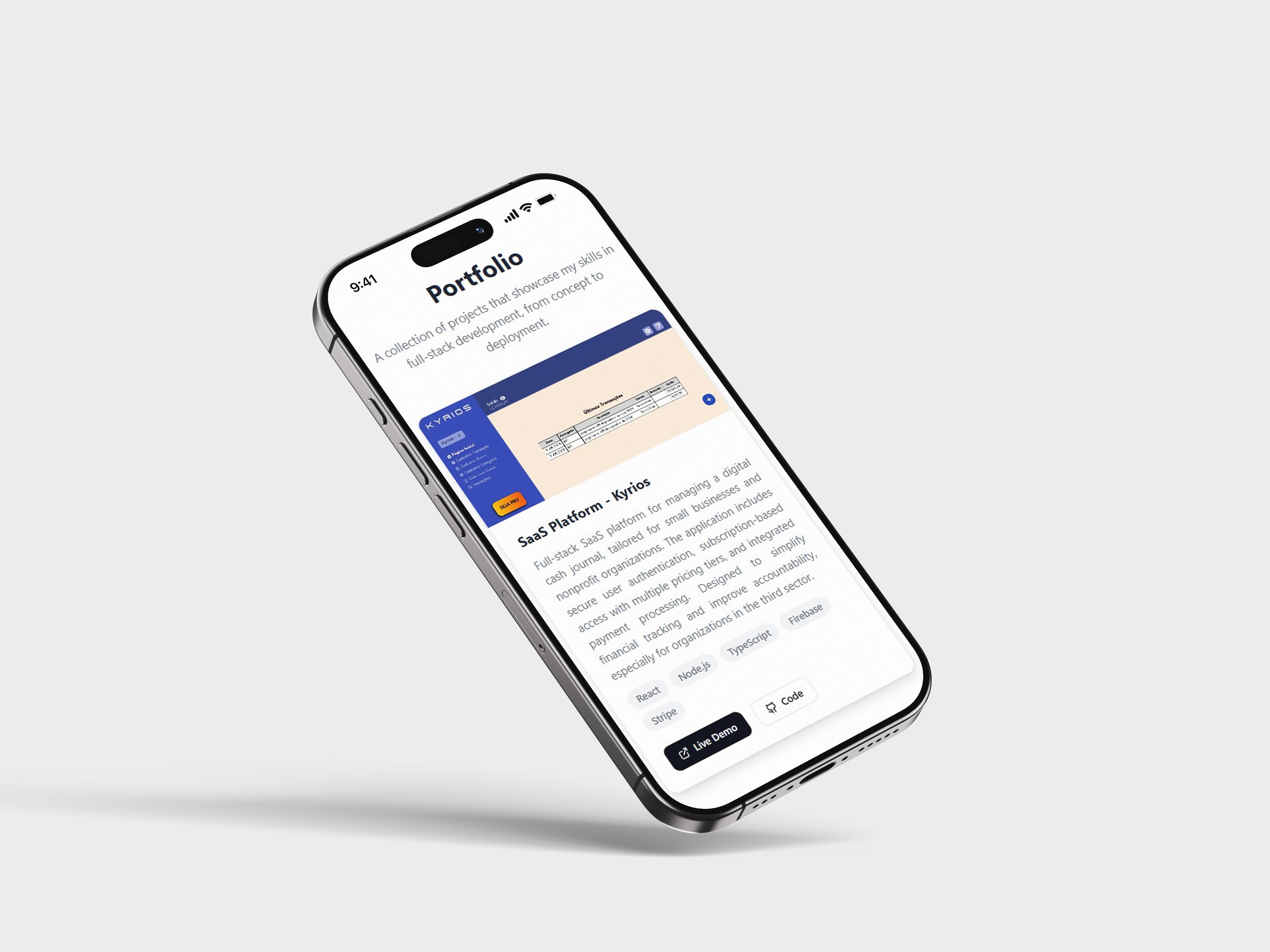 Website de Portfólio image 1